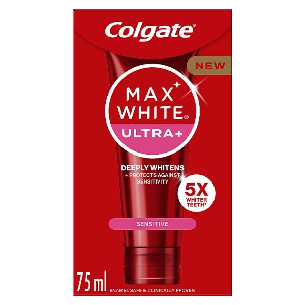 Colgate Max White Ultra+ Sensitive Whitening Toothpaste 75ml