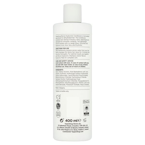 Superdrug Revive Hyaluronic Conditioner 400ml