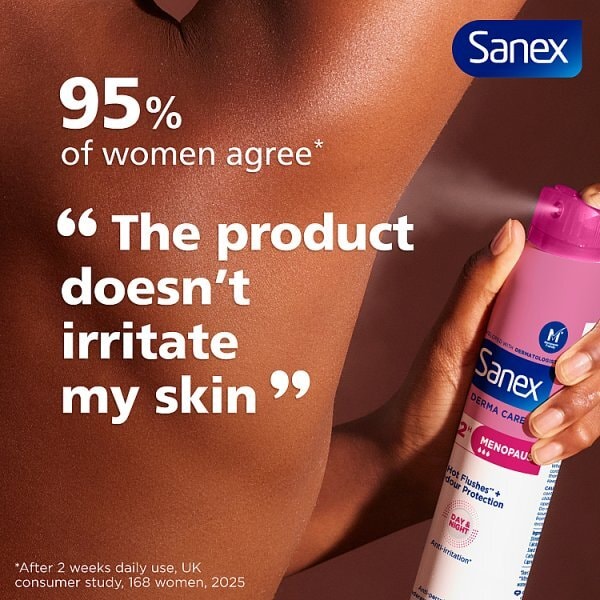 Sanex Derma Care+ Menopause Antiperspirant Spray 200Ml