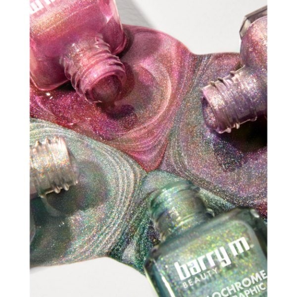 Barry M Holochrome Nail Paint Pixie Pink