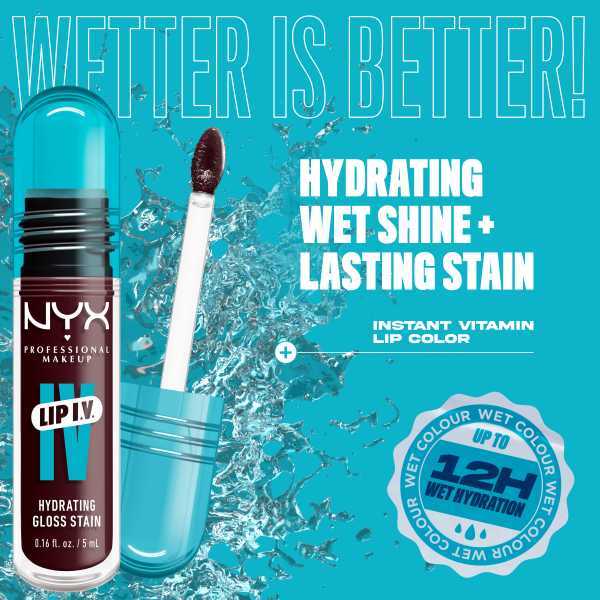 NYX Professional Makeup Lip IV Hydrating Lip Stain Gloss Mauve N Moist