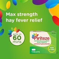 Piriteze Antihistamine Allergy Relief Tablets Cetirizine 7s