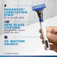 Gillette Mach3 Turbo Men’s Razor Blade Refills, 4 Count