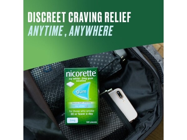 Nicorette® Icy White 2mg Nicotine Gum 210s (Stop Smoking)