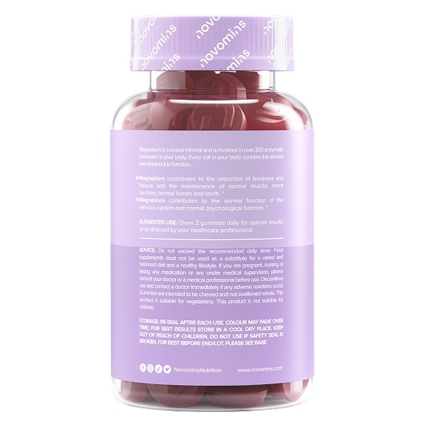 Novomins Magnesium Gummies 60 Gummies