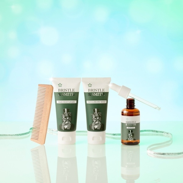 Superdrug Bristle & Smith Beard Set With Comb