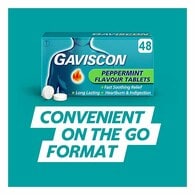 Gaviscon Tablets Heartburn & Indigestion Peppermint 48s