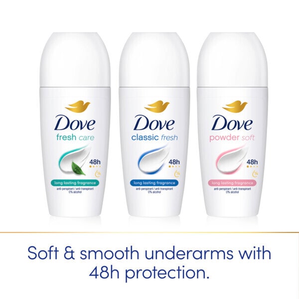 Dove Women Antiperspirant Deodorant Roll on Powder 50ml