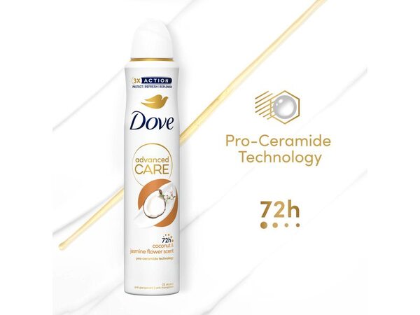 Dove Advanced Care Coconut & Jasmine Anti-Perspirant Aerosol 200ml