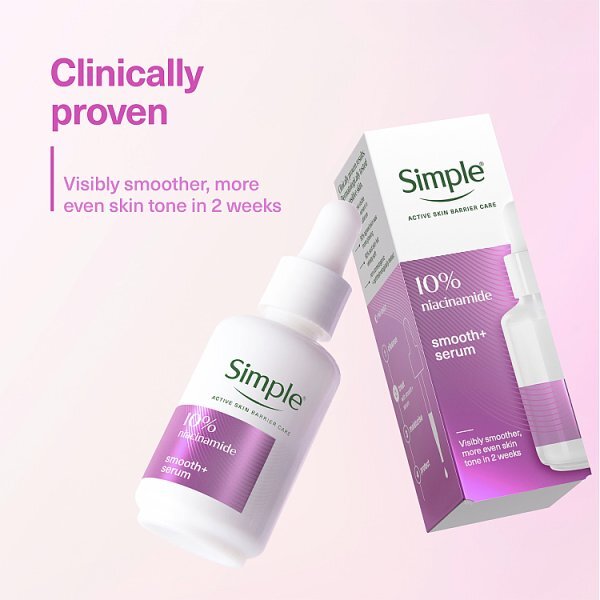 Simple Smooth+ 10% Niacinamide (Vitamin B3) Booster Serum 30ml
