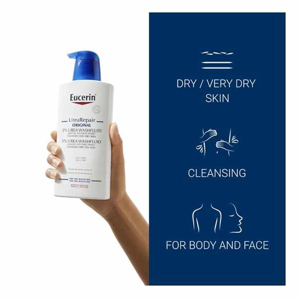 Eucerin UreaRepair 5% Body Wash for Dry Rough Skin 400ml