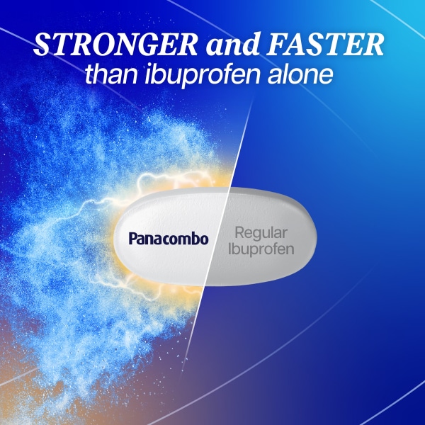 Panacombo Dual Action Paracetamol & Ibuprofen Tablets, 10S