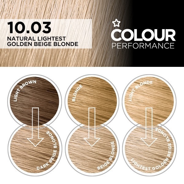 Superdrug Colour Performance 10.03 Golden Beige Blonde
