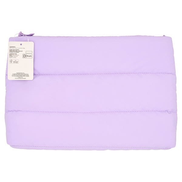 Superdrug Y2K Lilac Cosmetic Pouch