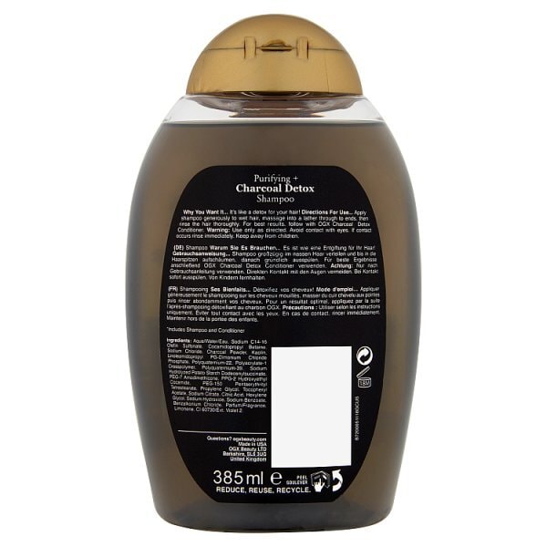 OGX Purifying+ Charcoal Detox Shampoo 385ml