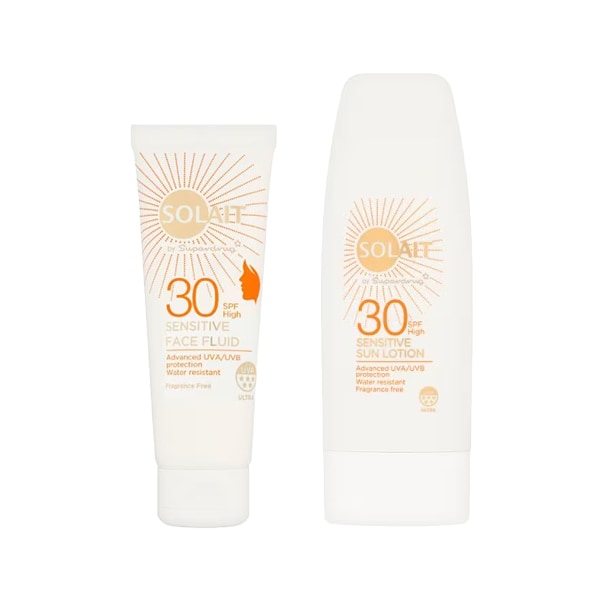 Solait Senstive SPF 30 Face & Body Suncream Bundle