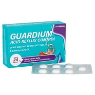 Guardium Acid Reflux Control Tabs Heartburn Indigestion 14s