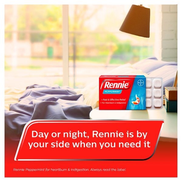 Rennie Peppermint 96 Chewable Tablets
