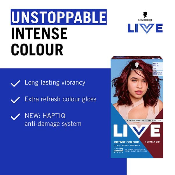 Schwarzkopf LIVE U68 Ruby Glaze Permanent Hair Dye