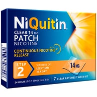 NiQuitin 14mg Step 2- 7 Nicotine Patches- Stop Smoking Aid