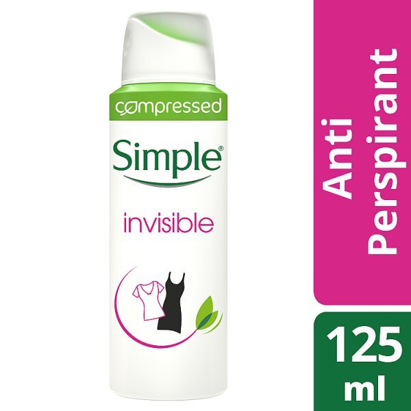 Simple Invisible Anti-perspirant Deodorant Aerosol 125ml