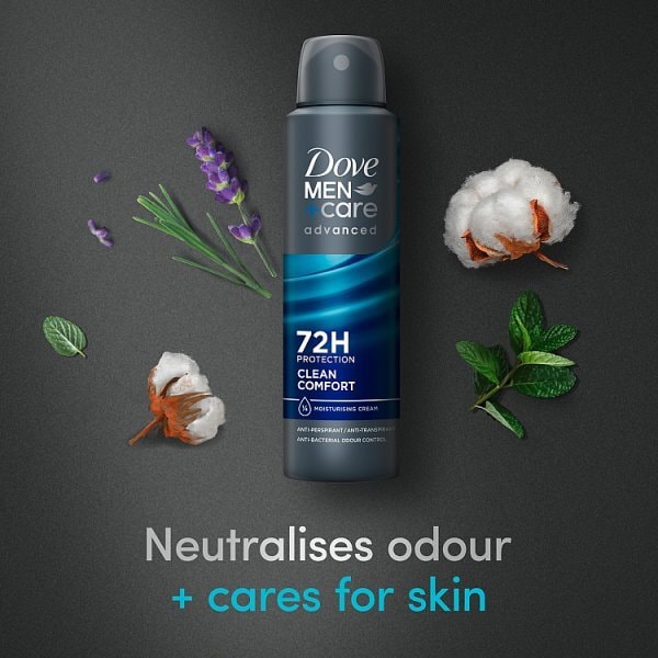Dove Men+Care Advanced Clean Comfort Anti-Perspirant Aerosol 150 ml