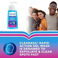 Clearasil Rapid Action Cleanser Acne Face Wash Gel 150ml