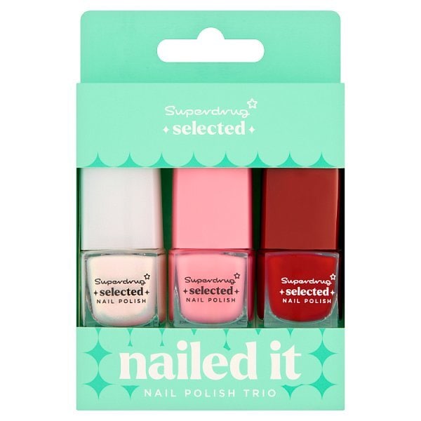 Selected By Superdrug Nailed It Nail Polish Trio Gift Set