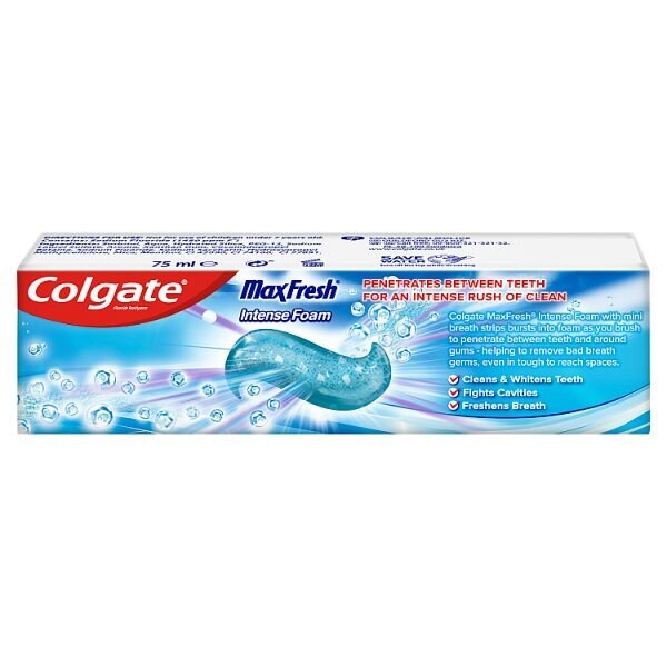 Colgate Max Intense Foam Toothpaste 75Ml