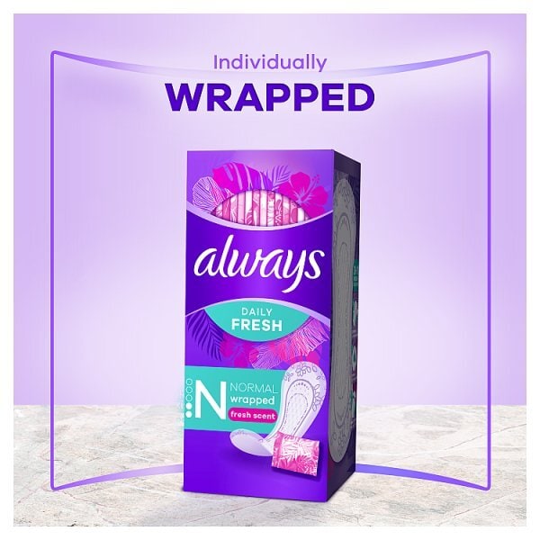 Always Daily Fresh Normal Wrapped Panty Liners x20