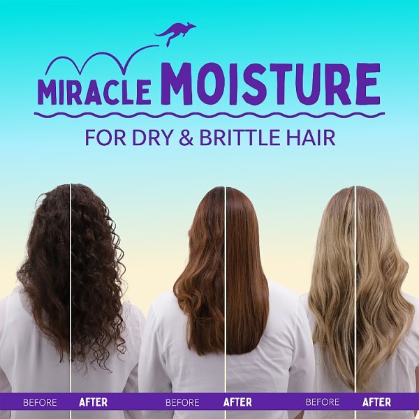 Aussie Miracle Moist Shampoo 300Ml Moisture Quenching