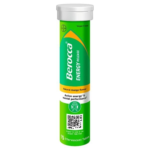 Berocca 15 Natural Mango Flavour Effervescent Tablets