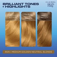 Clairol Nice'n Easy Hair Dye 8GN Medium Golden Neutral Blonde