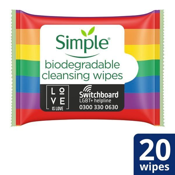 Simple Face Wipes Pride 25Pc