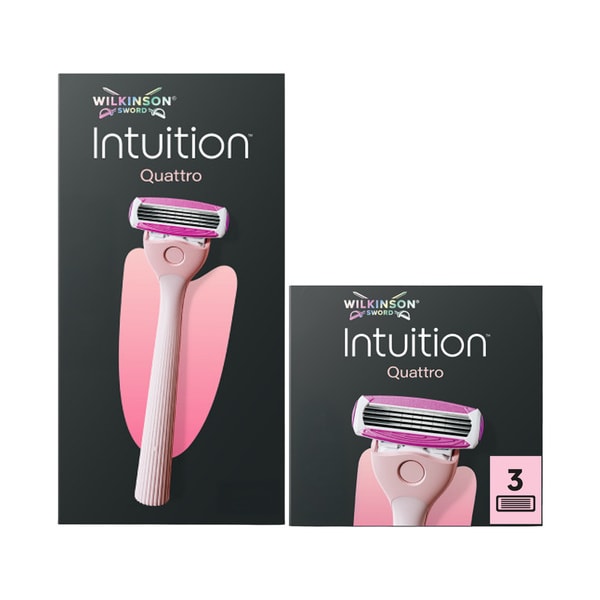 Wilkinson Sword Quattro Women's Razor & Blade Bundle