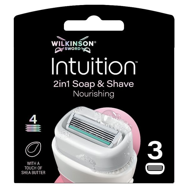 Wilkinson Sword Intuition 2in1 Nourishing Blade Refills x3