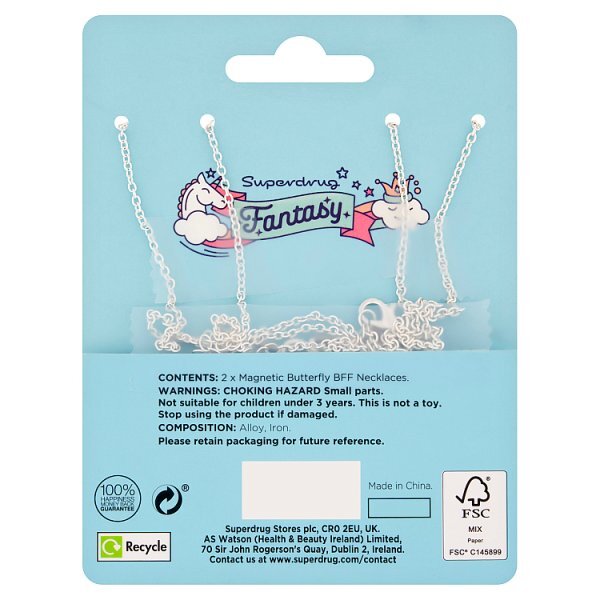 Superdrug Fantasy Magnet Necklace Butterfly