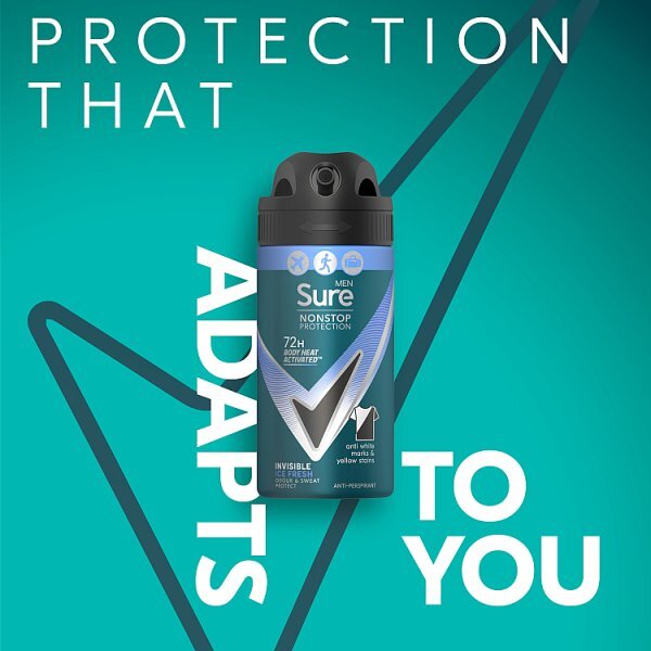 Sure Men Nonstop Invisible Ice Fresh Anti-Perspirant Aerosol 75 ml