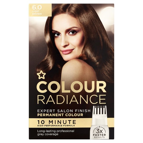 Superdrug Colour Radiance Permanent Hair Dye Light Brown 6.1
