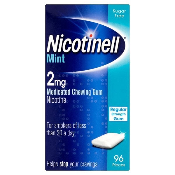 Nicotinell Mint 2mg Medicated Chewing Gum 96pcs