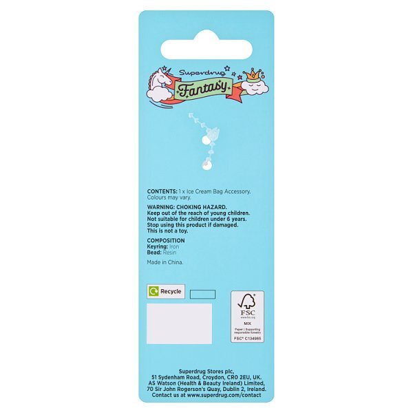 Superdrug Fantasy Ice Cream Keychain