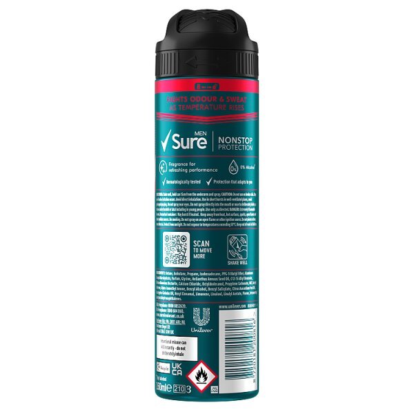 Sure Men Nonstop Protection Ultra Fresh Anti-Perspirant Aerosol 150 ml