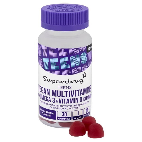 Superdrug Vegan Teen Multivitamin Gummies 30s