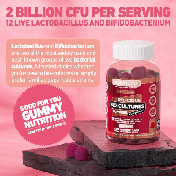 Nutrigums Bio-Cultures Microbiome 60 Gummies