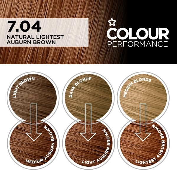 Superdrug Colour Performance 7.04 Natural Lightest Auburn
