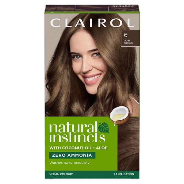 Clairol Natural Instincts Semi-Permanent Hair Dye 6 Light Brown