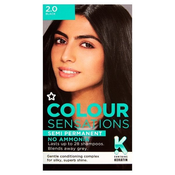 DNR Colour Sensations Semi Permanent Hair Dye Black 2.0