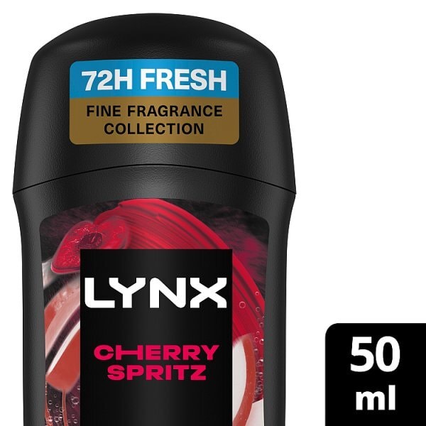 Lynx Fine Fragrance Cherry Spritz 72hr Premium Deodorant Stick 50ml