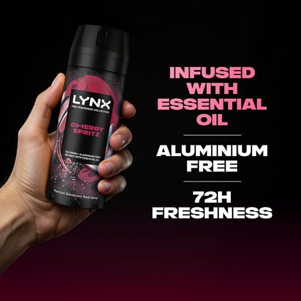 Lynx Fine Fragrance Collection Cherry Spritz Premium Body Spray 150 ml