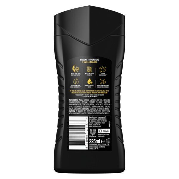 Lynx Bodywash Shower Gel Black 225ml